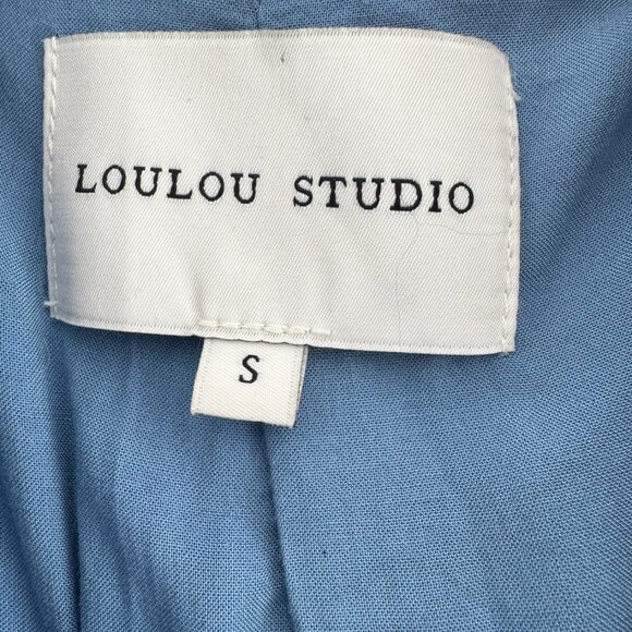 LouLou Studio "Donau" Blazer in Blue, size Small - Picture 6 of 10